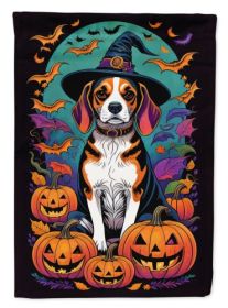 Beagle - Large House Flag Witchy Halloween
