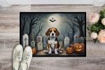 Beagle Doormat 18H X 27W - Spooky Halloween Indoor Outdoor Rugs for Entryway, Non Slip