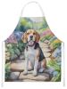 Beagle Apron Cooking Kitchen Server Baking Crafts Gardening for Adult Women Men, Unisex, Large, Multicolor - Spring Garden