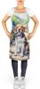 Beagle Apron Cooking Kitchen Server Baking Crafts Gardening for Adult Women Men, Unisex, Large, Multicolor - Spring Garden