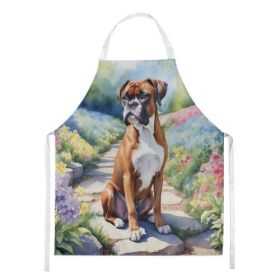 Boxer Apron Cooking Kitchen Server Baking Crafts Gardening for Adult Women Men, Unisex, Large, Multicolor - Spring Path