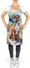 Boxer Apron Cooking Kitchen Server Baking Crafts Gardening for Adult Women Men, Unisex, Large, Multicolor - Spring Path