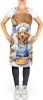 Golden Retriever Apron Cooking Kitchen Server Baking Crafts Gardening for Adult Women Men, Unisex, Large, Multicolor - The Chef