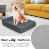 Orthopedic Dog Bed with Graphene Memory Foam, Headrest and Removable Washable Cover