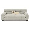 Soft and comfortable pet sofa with backrest and armrests, suitable for modern rectangular pet sofas for large and medium-sized dogs,-Beige