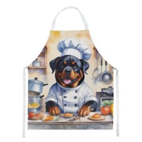 Rottweiler Apron Cooking Kitchen Server Baking Crafts Gardening for Adult Women Men, Unisex, Large, Multicolor - The Chef