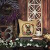 Yorkshire Terrier Throw Pillow Machine Washable, Indoor Outdoor Decorative Pillow for Couch, Bed or Patio, 14Hx14W - Flowers