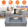 Pet Dog Bed Soft Warm Plush Nest Sofa Non-Slip Bed Cushion Mat Removable Washable Cover Waterproof Lining For Small Medium Dog