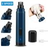 Pet Nail Grinder 2 Speeds Quiet USB Rechargeable Professional Pet Nail Trimmer Cordless Paws Grooming & Smoothing Claw Care