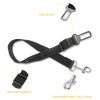 Dog Seat Belt Leash Adjustable Pet Dog Safety Leads Harness Car Vehicle Nylon Fabric Seatbelt Strap 2Pcs
