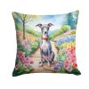 Italian Greyhound Throw Pillow Machine Washable, Indoor Outdoor Decorative Pillow for Couch, Bed or Patio, 18Hx18W - Spring Path