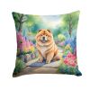 Chow Chow Throw Pillow Machine Washable, Indoor Outdoor Decorative Pillow for Couch, Bed or Patio, 18Hx18W - Spring Path