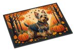 Silky Terrier Doormat 18H X 27W - Fall Indoor Outdoor Rugs for Entryway, Non Slip