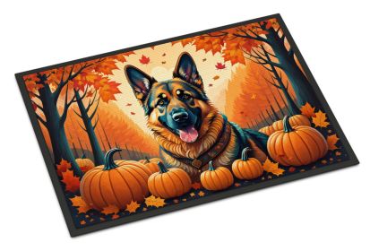 German Shepherd Doormat 18H X 27W - Fall Front Door Mat Indoor Outdoor Rugs for Entryway, Non Slip Washable