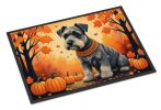 Schnauzer Doormat 18H X 27W - Fall Indoor Outdoor Rugs for Entryway, Non Slip