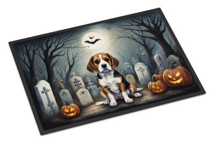 Beagle Doormat 18H X 27W - Spooky Halloween Indoor Outdoor Rugs for Entryway, Non Slip