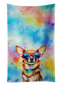 Chihuahua Decorative Kitchen Bath Hand Towel 15Wx25H - Hippie Dawg