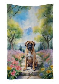 Bullmastiff Spring Path Kitchen Towel Dish Cloths Guest Hand Towel Decorative Bathroom Towel for Face,Tea, Dishcloth, Kitchen and Bath