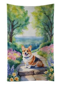 Corgi Decorative Kitchen Bath Hand Towel 15Wx25H - Spring Path