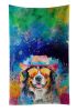 Bernese Mountain Dog Hippie Dawg Kitchen Towel Dish Cloths Guest Hand Towel Decorative Bathroom Towel for Face,Tea, Dishcloth, Kitchen and Bath
