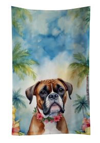 Boxer Decorative Kitchen Bath Hand Towel 15Wx25H - Luau
