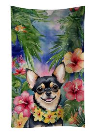 Chihuahua Decorative Kitchen Bath Hand Towel 15Wx25H - Luau