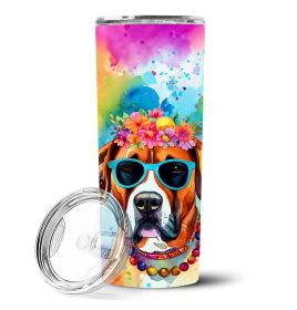 Boxer Stainless Steel Skinny Travel Tumbler - Hippie Dawg