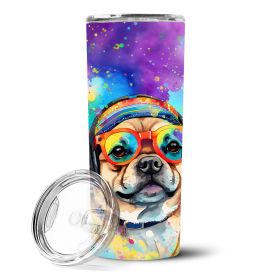 Pug Stainless Steel Skinny Travel Tumbler - Hippie Dawg