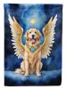 Golden Retriever My Angel House Flag Large Porch Sleeve Pole Decorative Outside Yard Banner Artwork Wall Hanging, Polyester, House Size, Multicolor