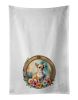 Chihuahua Decorative Kitchen Bath Hand Towel Set of 2 19Wx28H - Flowers