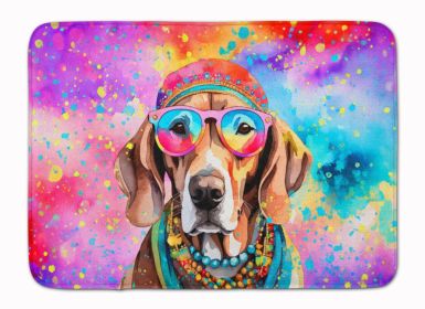 Weimaraner Hippie Dawg Memory Foam Kitchen Mat Machine Washable Anti-Fatigue Mat Cushion Comfort Bath Mat or Kitchen Rug
