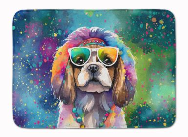 Shih Tzu Hippie Dawg Memory Foam Kitchen Mat Machine Washable Anti-Fatigue Mat Cushion Comfort Bath Mat or Kitchen Rug