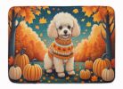 Poodle Fall Memory Foam Kitchen Mat Machine Washable Anti-Fatigue Mat Cushion Comfort Bath Mat or Kitchen Rug