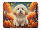 Coton De Tulear Fall Memory Foam Kitchen Mat Machine Washable Anti-Fatigue Mat Cushion Comfort Bath Mat or Kitchen Rug