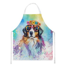 Bernese Mountain Dog Apron Cooking Kitchen Server Baking Crafts Gardening for Adult Women Men, Unisex, Large, Multicolor - Hippie Dawg
