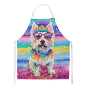 Westie Apron Cooking Kitchen Server Baking Crafts Gardening for Adult Women Men, Unisex, Large, Multicolor - Hippie Dawg