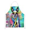 Boston Terrier Apron Cooking Kitchen Server Baking Crafts Gardening for Adult Women Men, Unisex, Large, Multicolor - Hippie Dawg