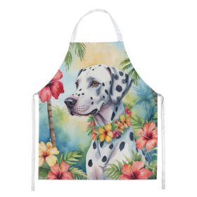 Dalmatian Apron Cooking Kitchen Server Baking Crafts Gardening for Adult Women Men, Unisex, Large, Multicolor - Luau