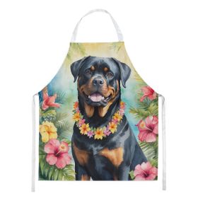 Rottweiler Apron Cooking Kitchen Server Baking Crafts Gardening for Adult Women Men, Unisex, Large, Multicolor - Luau
