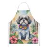 Shih Tzu Apron Cooking Kitchen Server Baking Crafts Gardening for Adult Women Men, Unisex, Large, Multicolor - Luau