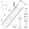 Electric Dog Grooming Kit Cordless Rechargeable Pet Hair Trimmer Shaver Set Low Noise Nail Grinder with 4 Guide Combs