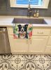 Border Collie Luau Kitchen Towel Dish Cloths Guest Hand Towel Decorative Bathroom Towel for Face,Tea, Dishcloth, Kitchen and Bath