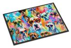 Boxer Doormat 18H X 27W - Hippie Dawg Indoor Outdoor Rugs for Entryway, Non Slip