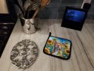 NEW Pit Bull Terrier in Sunflowers Pair of Pot Holders Kitchen Heat Resistant Pot Holders Sets Oven Hot Pads for Cooking Baking BBQ, 7 1/2 x 7 1/2
