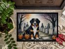Bernese Mountain Dog Doormat 24H X 36W - Spooky Halloween Indoor Outdoor Rugs for Entryway, Non Slip