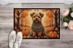 Norfolk Terrier Doormat 24H X 36W - Fall Indoor Outdoor Rugs for Entryway, Non Slip