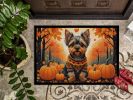 Yorkshire Terrier Doormat 18H X 27W - Fall Front Door Mat Indoor Outdoor Rugs for Entryway, Non Slip Washable