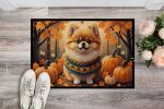 Pomeranian Doormat 18H X 27W - Fall Indoor Outdoor Rugs for Entryway, Non Slip