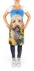 Goldendoodle Apron Cooking Kitchen Server Baking Crafts Gardening for Adult Women Men, Unisex, Large, Multicolor - Sunflowers