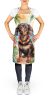 Dachshund Apron Cooking Kitchen Server Baking Crafts Gardening for Adult Women Men, Unisex, Large, Multicolor - Luau